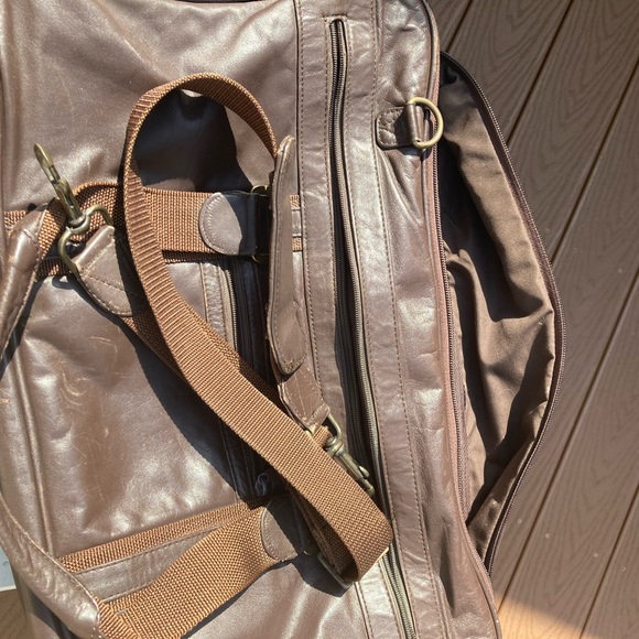 Vintage Soft Leather carry on luggage - Picture 9 of 16